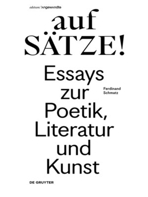 cover image of aufSÄTZE!